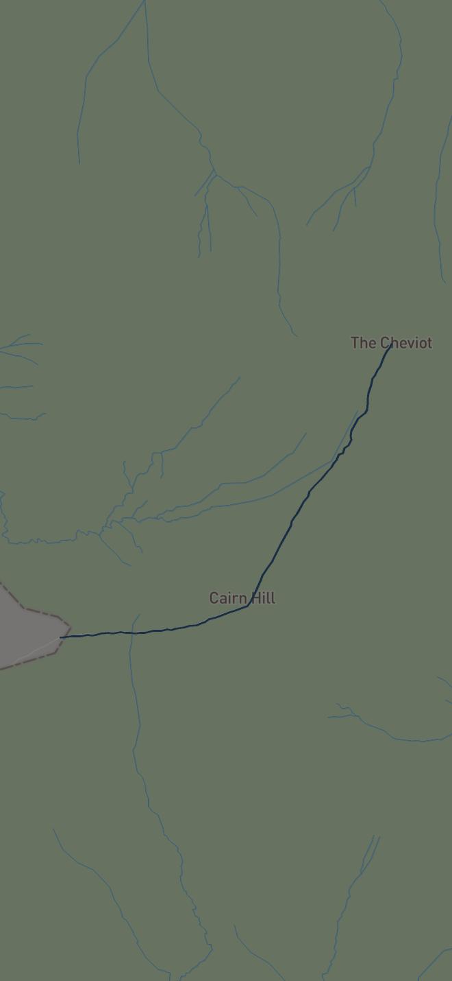 Preview of Pennine Way (Tan Hill to Yeltholm) - deviation to The Cheviot via Scotsman's Cairn
