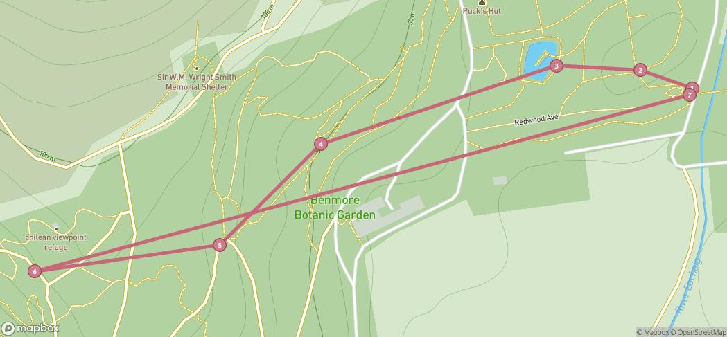 Map preview for Benmore botanic gardens