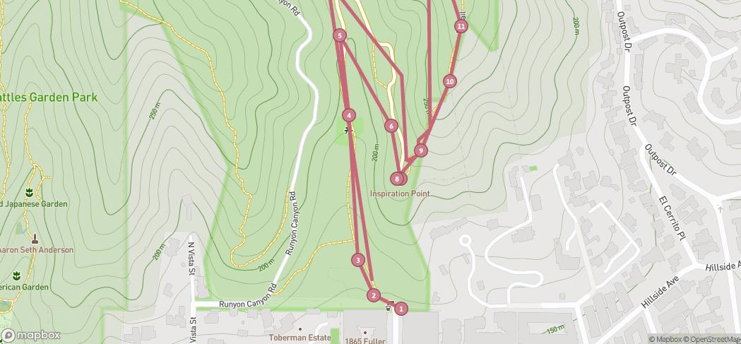 Map preview for East Trail Hike