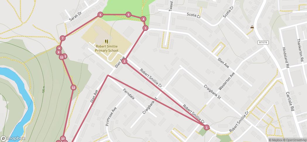 Map preview for Soul to Sole Wellbeing Walk May