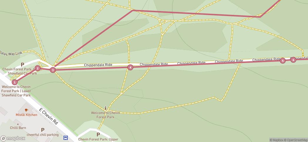 Map preview for The Chevin and Shawfield Woods