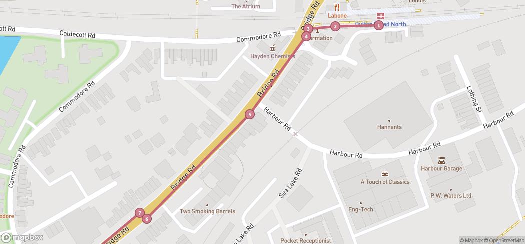 Map preview for Rail to Trail Oulton Marshes