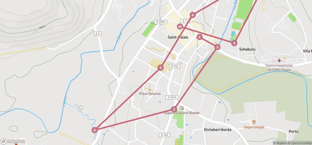 Map preview for Saint Palais avec les enfants