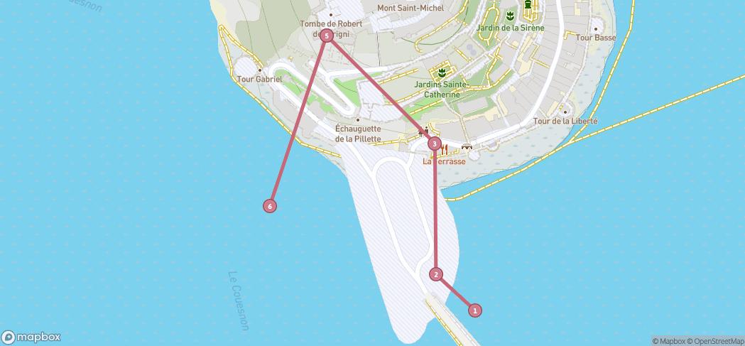 Map preview for Le Mont Saint Michel