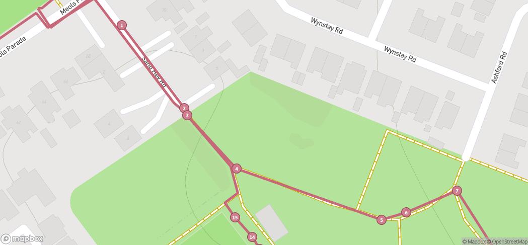 Map preview for Queens Park & Meols Parade Walk