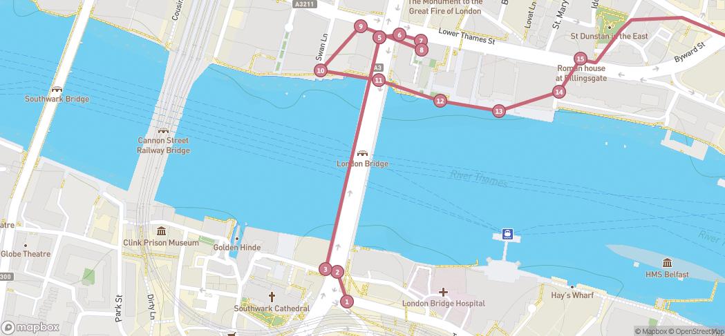 Map preview for Roman London Wall Walk