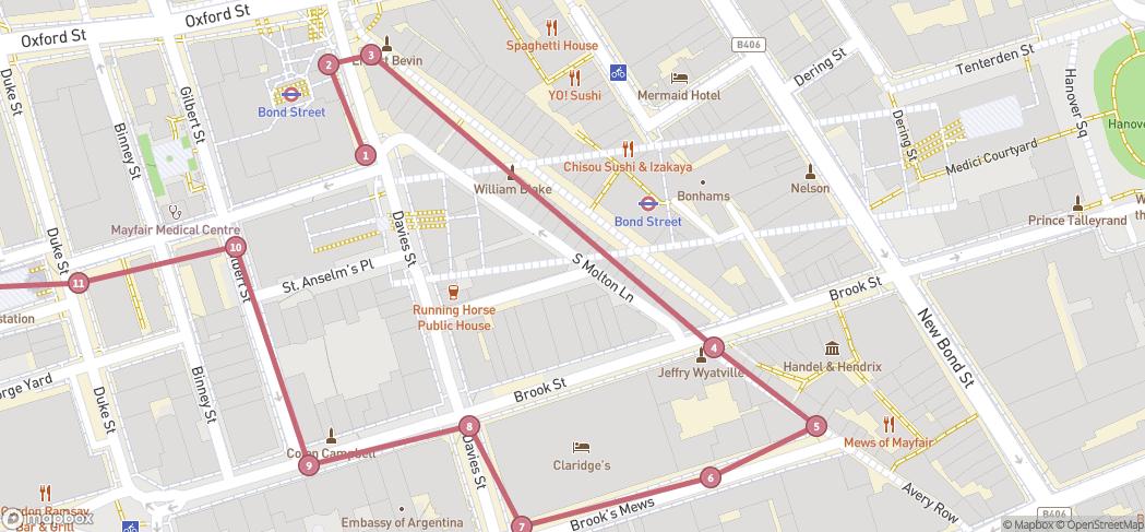 Map preview for Quaint streets, arcades and gardens