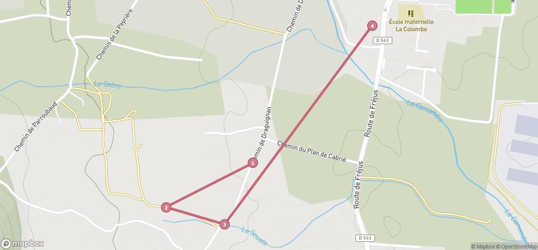 Map preview for 42 Preine to La Grillotine Habiba