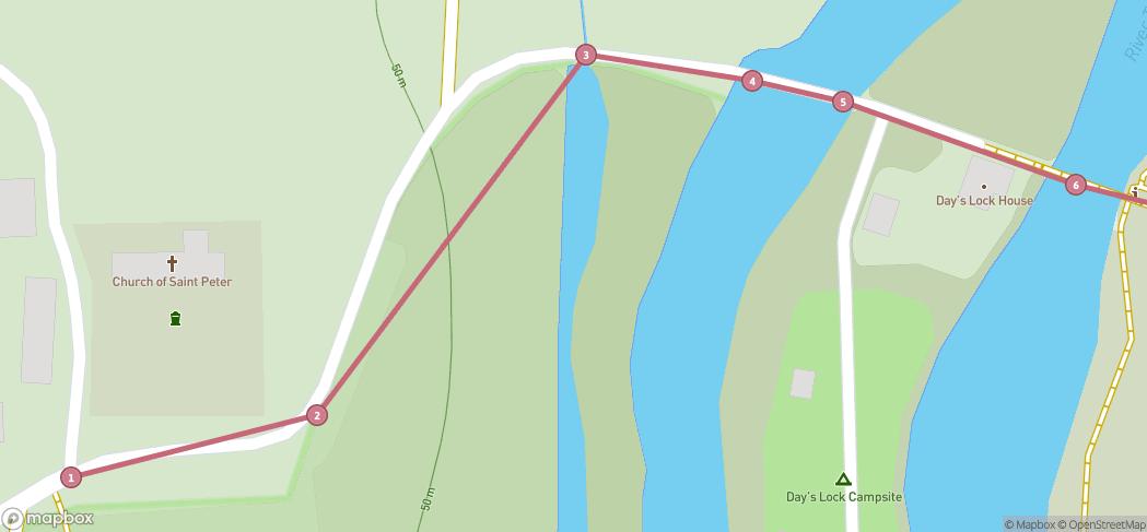 Map preview for Dorchester - Culham Thames Path