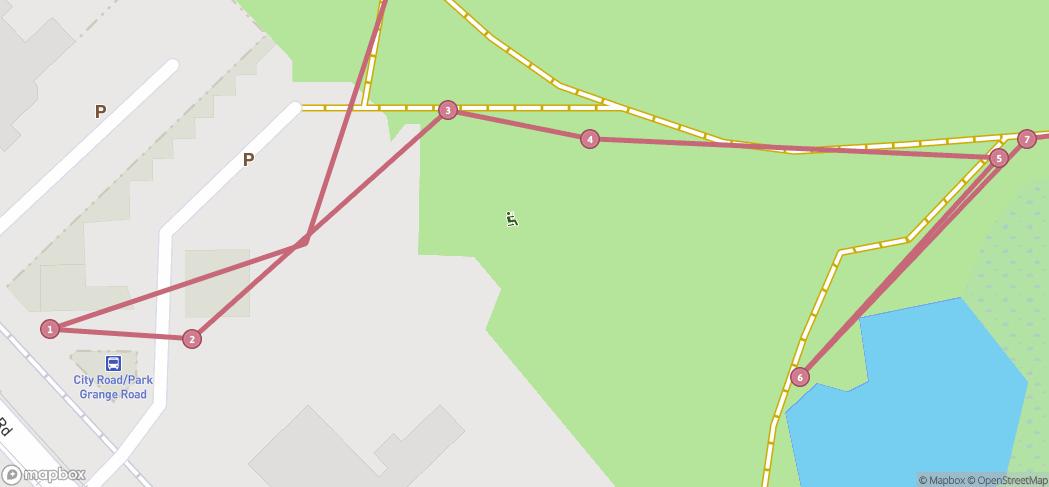 Map preview for A very short walk (with benches)