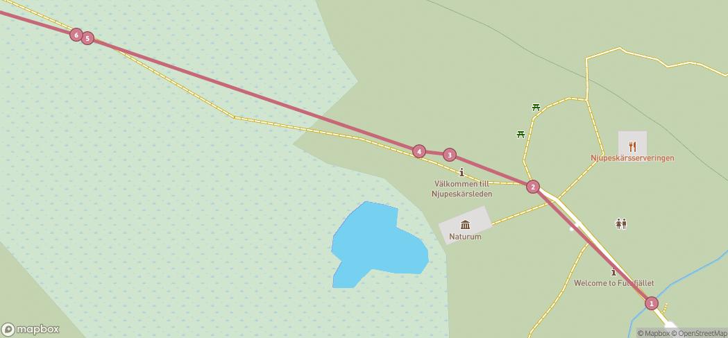 Map preview for Exploring Fulufjället National Park