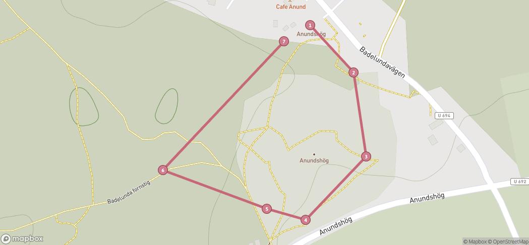 Map preview for A walk by the Viking ship stones