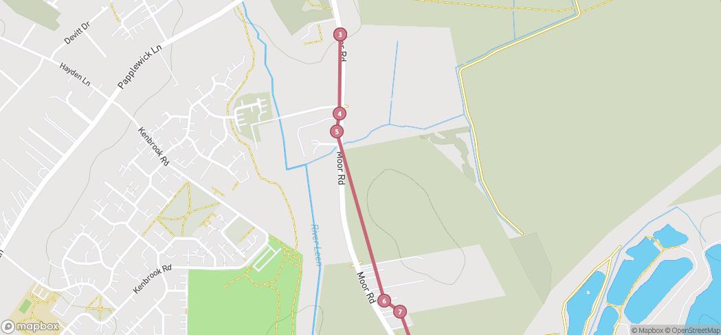 Map preview for River Leen 3Papplewick Bulwell