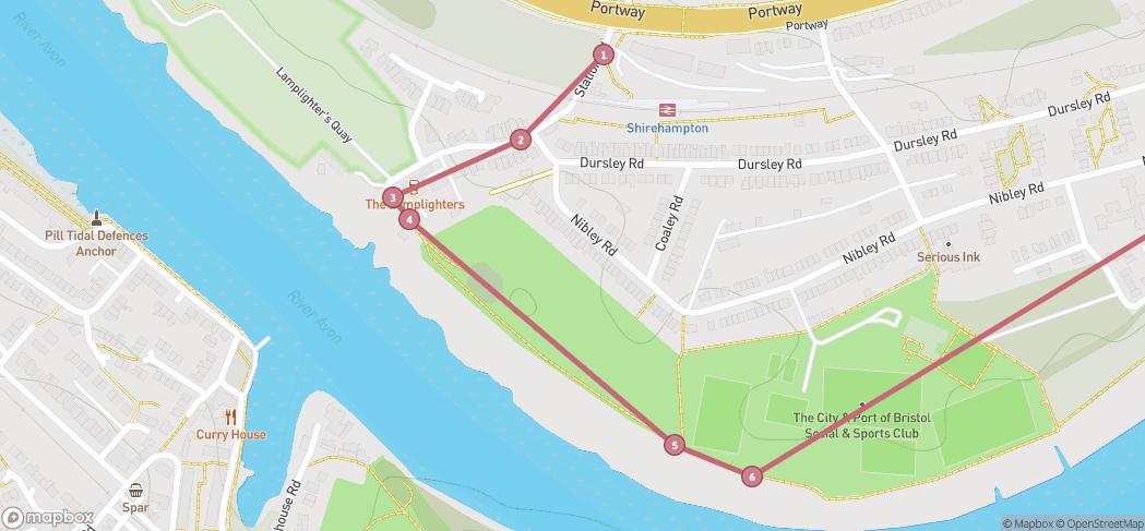 Map preview for Avon to Trym & WoT wildlife