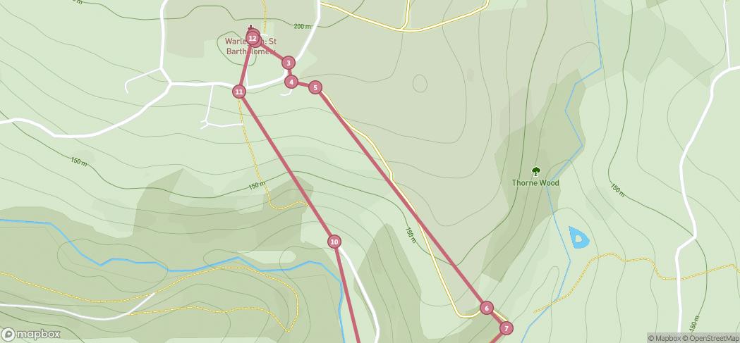 Map preview for Warleggan to Pantersbridge