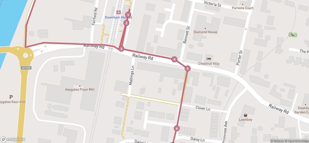 Map preview for Downham Market Town Trail