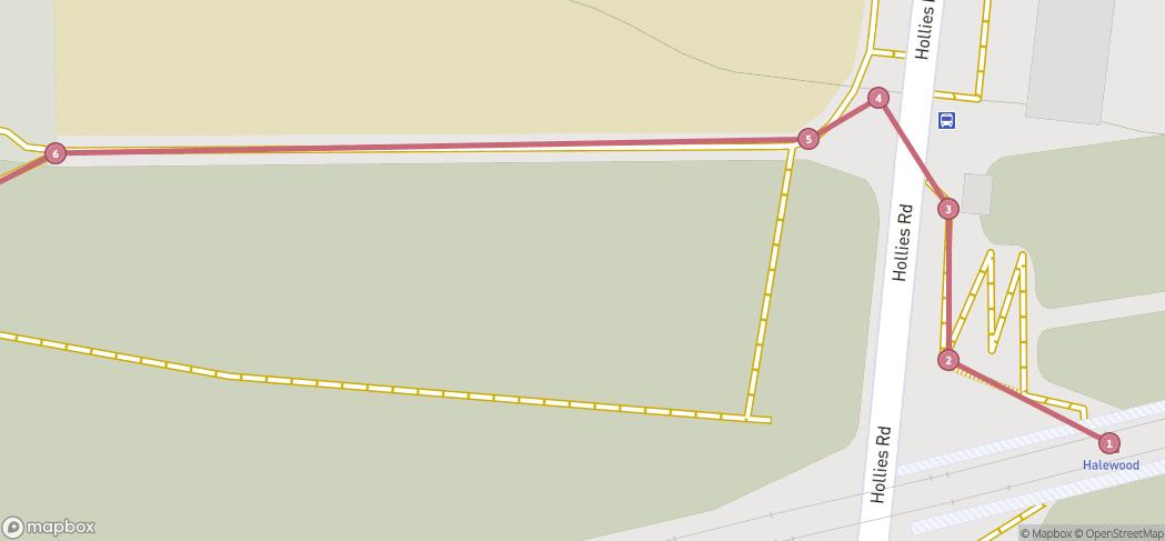 Map preview for Trans Pennine Trail to Gateacre