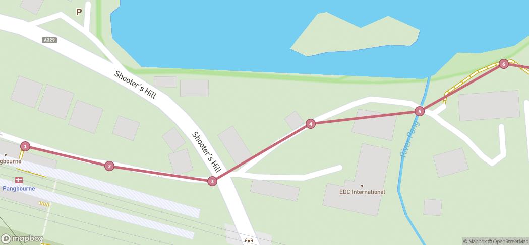 Map preview for Pangbourne to Goring Thames Path