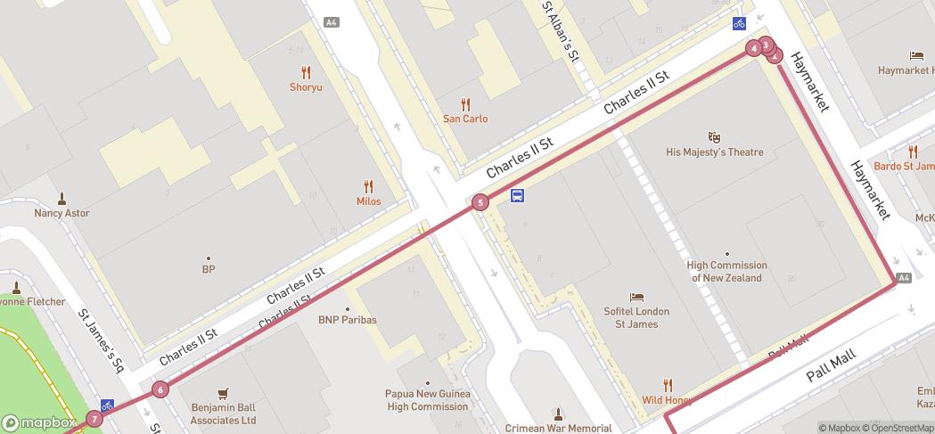 Map preview for Harold Fry's Lunchtime Walk