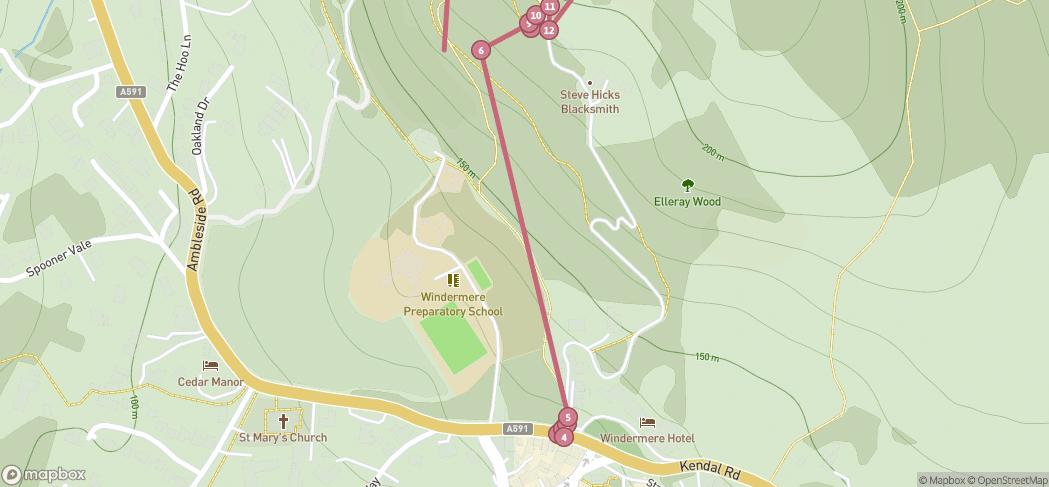 Map preview for Orrest Head and Elleray Wood
