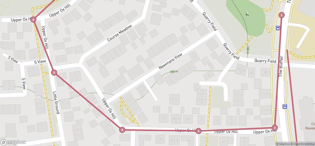 Map preview for Ridgeway Farm Trail, Swindon