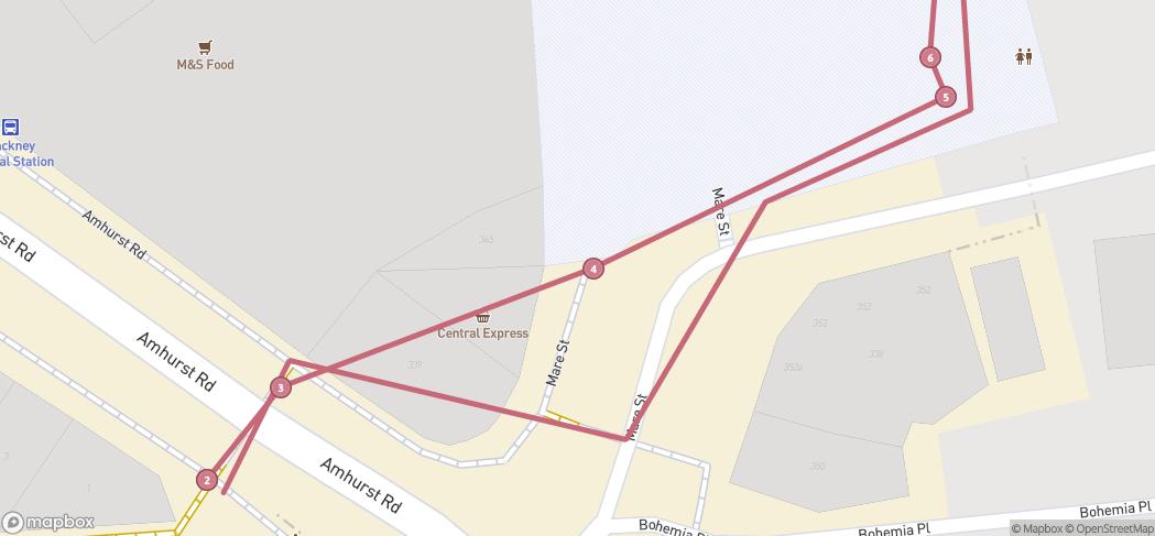 Map preview for Hackney Naturehood Trail