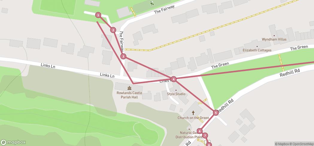 Map preview for An afternoon in Rowlands Castle