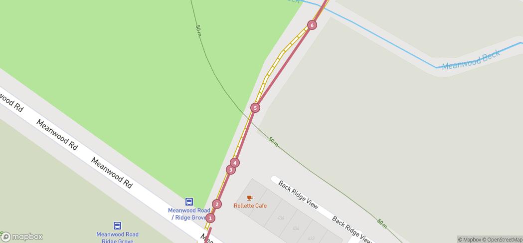 Map preview for Meanwood Valley Blooming Trail