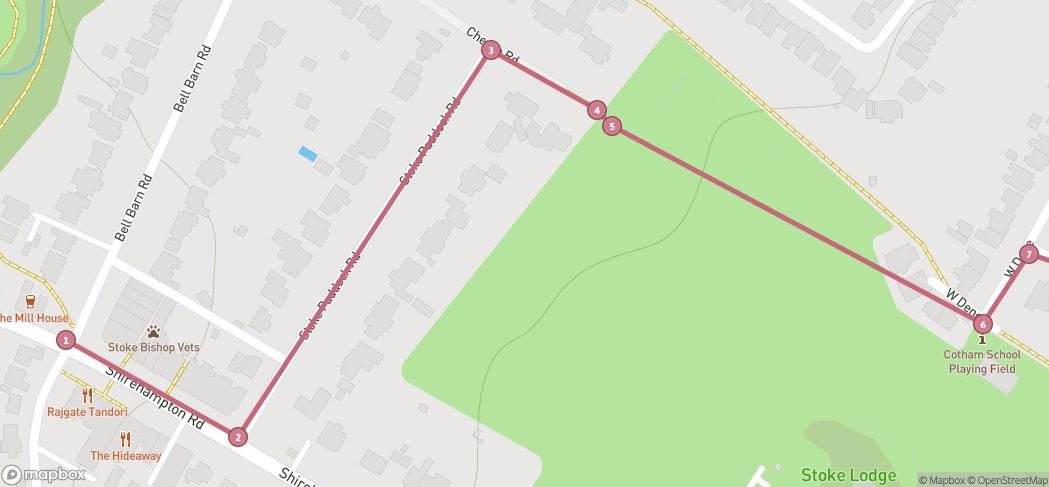 Map preview for Pub walk (Village to village)