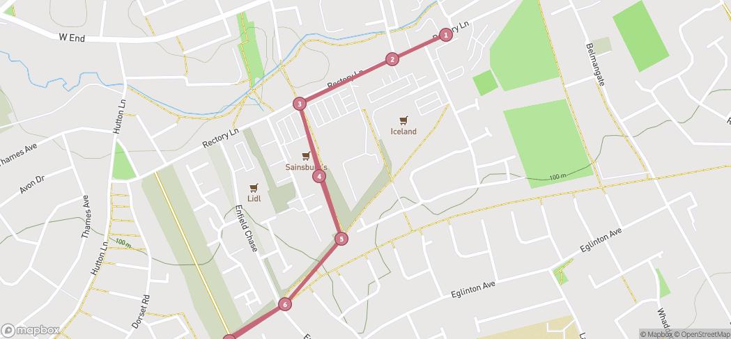 Map preview for Garth to Guisborough Circuit