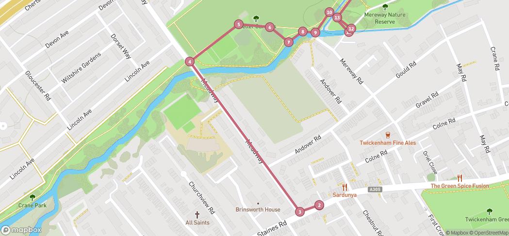 Map preview for Mill River/DNR Twickenham - Thames