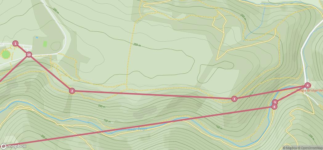 Map preview for Castle Drogo / Fingle Bridge