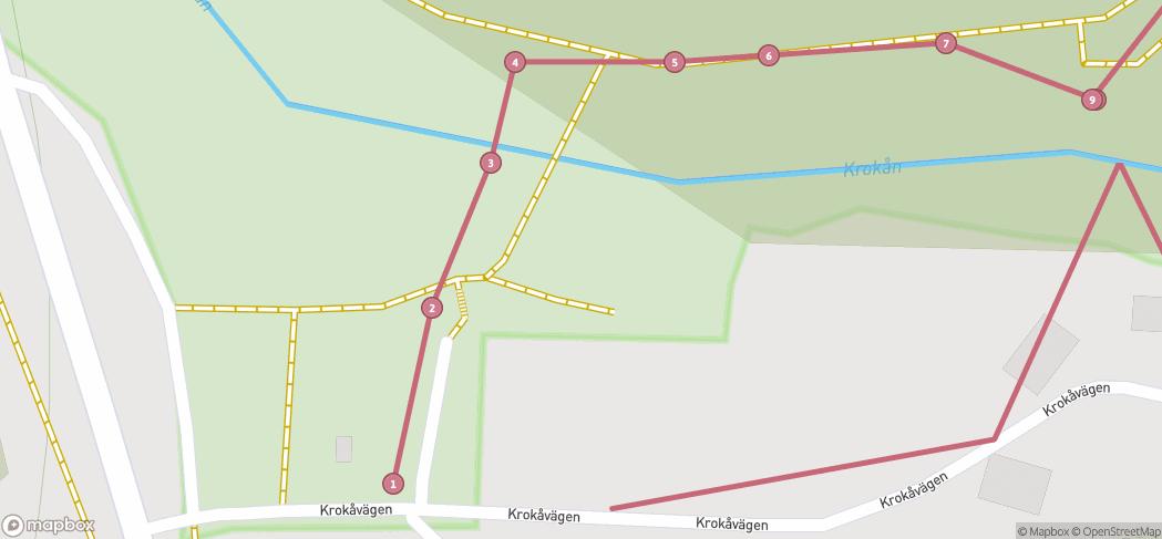 Map preview for Waterfall wander at Knäred