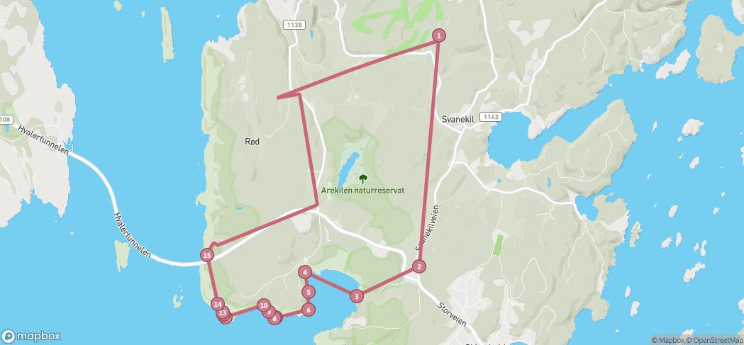 Map preview for Walking around in Kirkøy, Hvaler