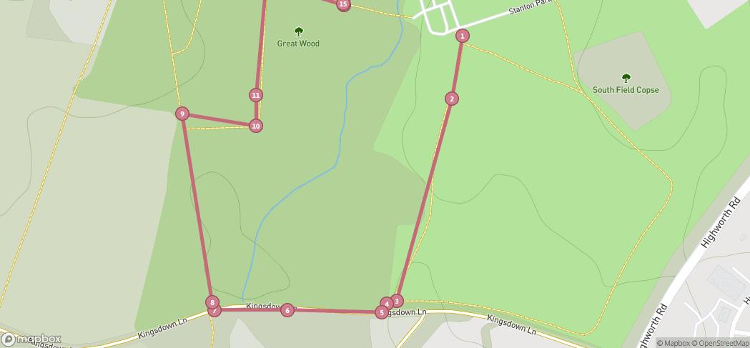 Map preview for Stanton Park Deer Trail