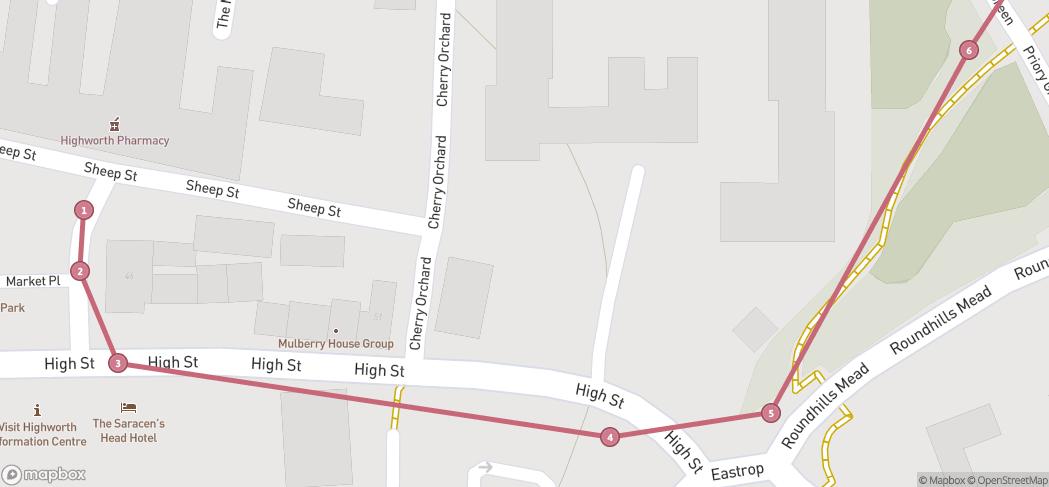 Map preview for Highworth Sheep Trail