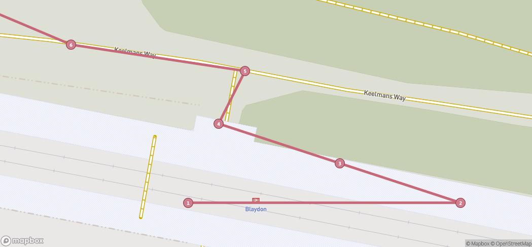 Map preview for Blaydon to Ryton Walking Trail