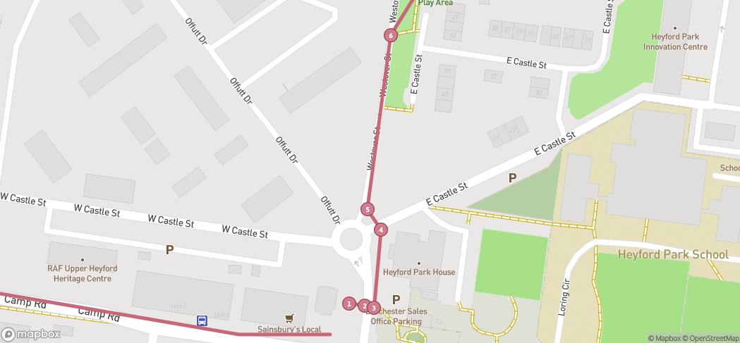 Map preview for Heyford Butterfly Trail Step-free