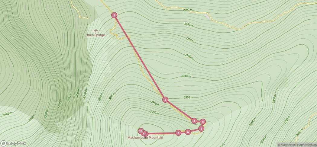 Map preview for Machu Picchu Mountain