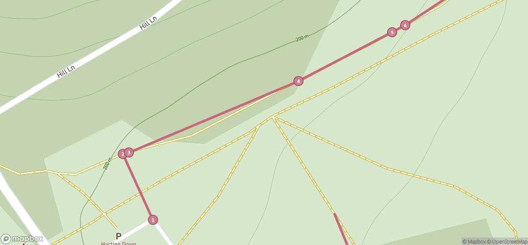 Map preview for Beacon Hill Loop on South Downs Way