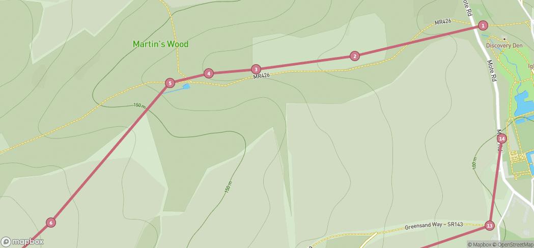 Map preview for A charming walk in Kent