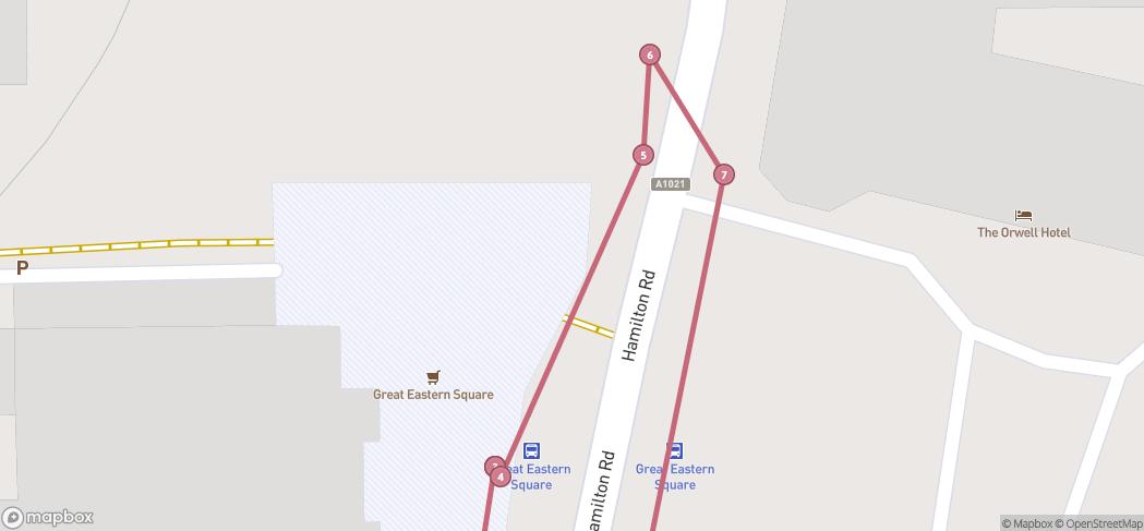 Map preview for The Cotman Walk, Felixstowe