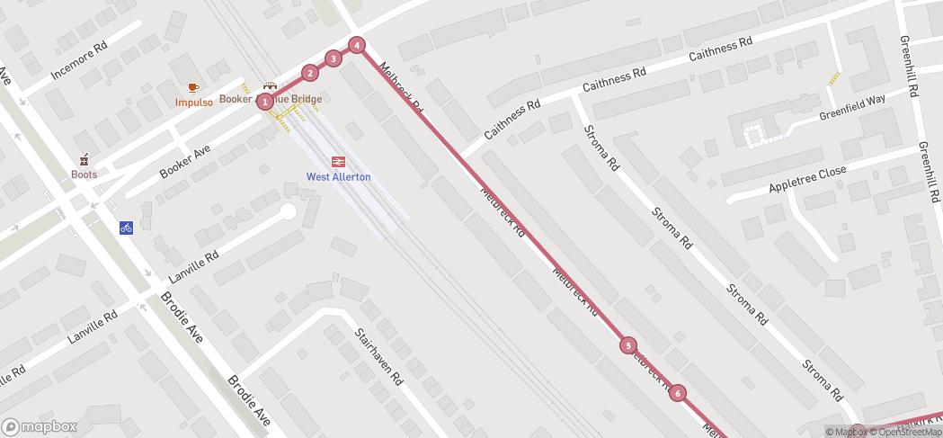 Map preview for The Beatles Strawberry Field Trail
