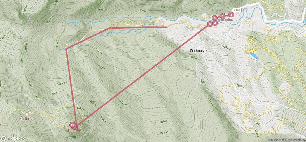 Map preview for Adam’s Peak (Sri Pada)