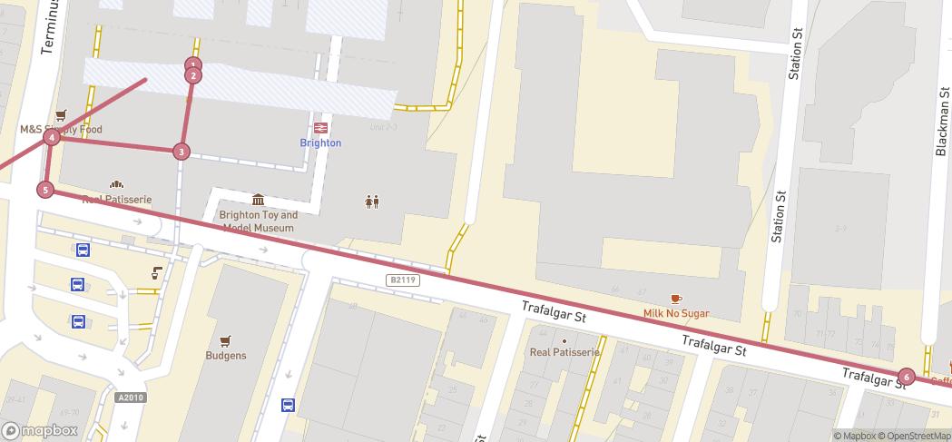 Map preview for Brighton Blooming Trail