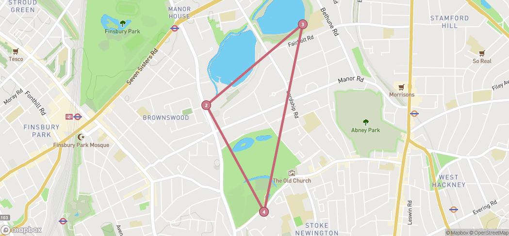 Map preview for Sunday Stroll