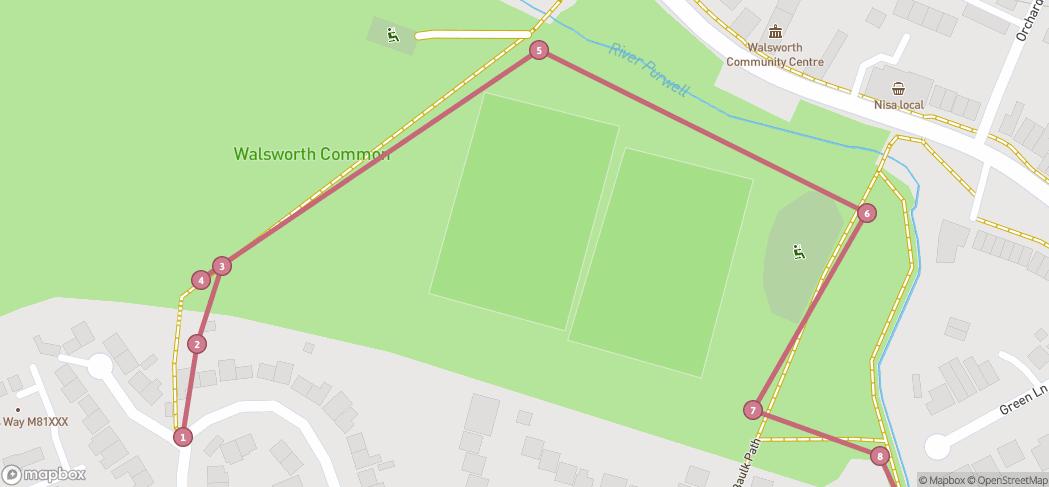 Map preview for Outer Hitchin / River Purwell