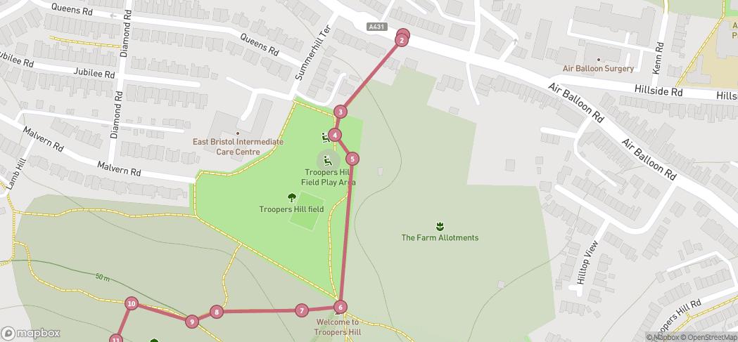 Map preview for Bristol Ring Section 2