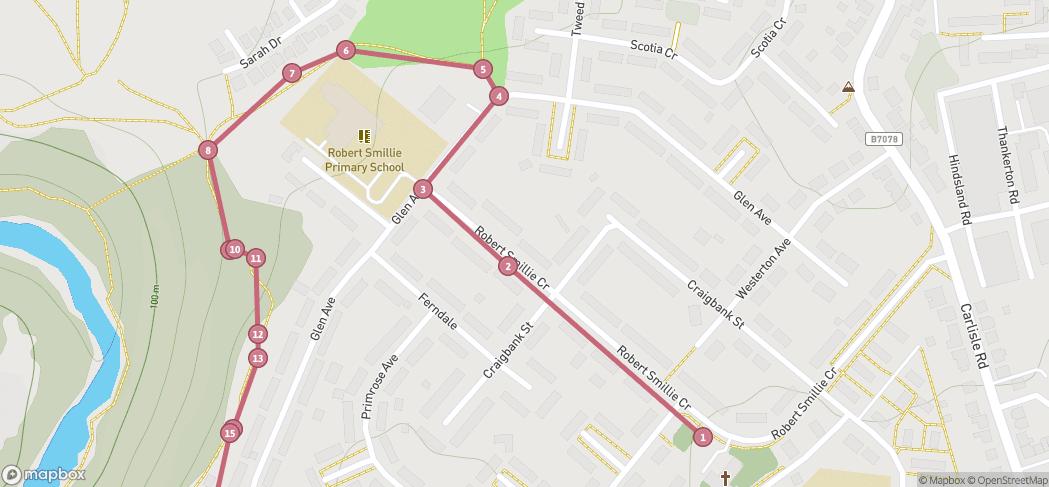 Map preview for Soul to Sole Wellbeing Walk Sept