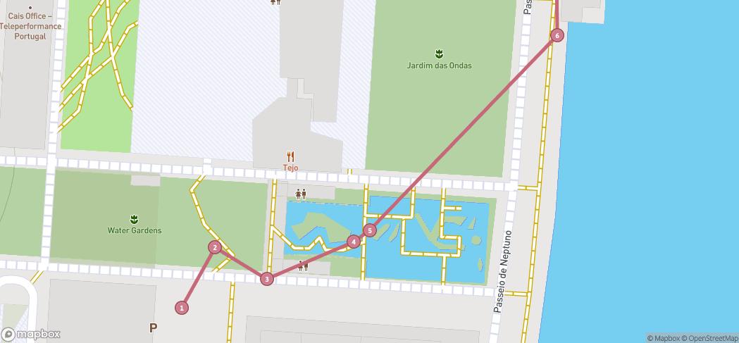 Map preview for A perfect promenade walk in Lisboa